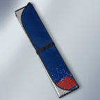 Personalised Newcastle Knights Rugby Auto Sun Shade Newy Warrior Mascot - Sporty Splash Art Style