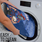 Personalised Newcastle Knights Rugby Bathroom Set Newy Warrior Mascot - Sporty Splash Art Style