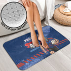 Personalised Newcastle Knights Rugby Bathroom Set Newy Warrior Mascot - Sporty Splash Art Style