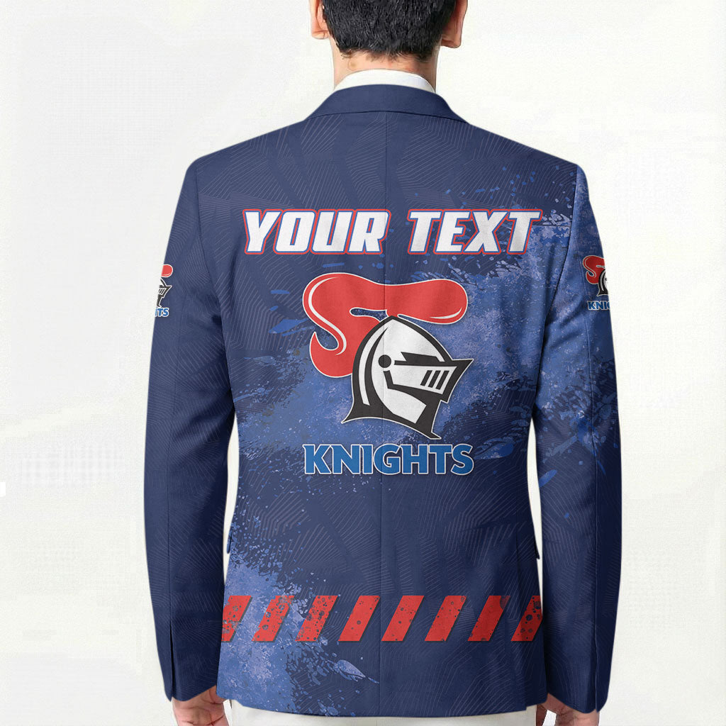 Personalised Newcastle Knights Rugby Blazer Newy Warrior Mascot - Sporty Splash Art Style