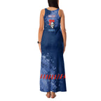 Personalised Newcastle Knights Rugby Family Matching Tank Maxi Dress and Hawaiian Shirt Newy Warrior Mascot - Sporty Splash Art Style
