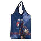 Personalised Newcastle Knights Rugby Grocery Bag Newy Warrior Mascot - Sporty Splash Art Style