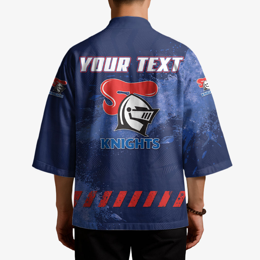 Personalised Newcastle Knights Rugby Kimono Newy Warrior Mascot - Sporty Splash Art Style