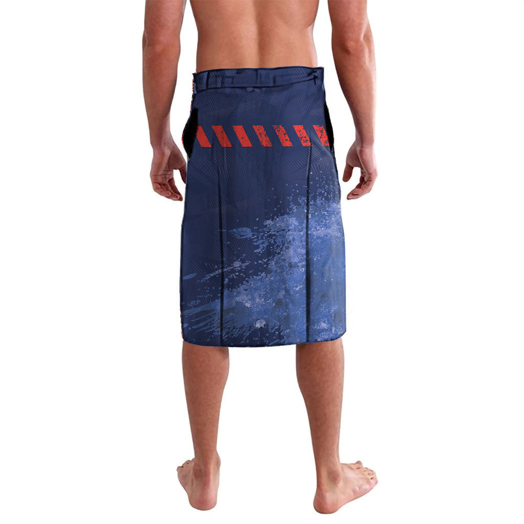 Personalised Newcastle Knights Rugby Lavalava Newy Warrior Mascot - Sporty Splash Art Style