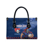 Personalised Newcastle Knights Rugby Leather Bag Newy Warrior Mascot - Sporty Splash Art Style