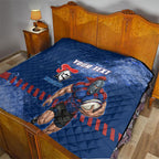 Personalised Newcastle Knights Rugby Quilt Newy Warrior Mascot - Sporty Splash Art Style