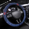 Newcastle Knights Rugby Steering Wheel Cover Newy Warrior Mascot - Sporty Splash Art Style