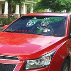 Personalised New Zealand Warriors Rugby Auto Sun Shade Maori The Wahs Mascot - Sporty Splash Art Style