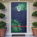 Personalised New Zealand Warriors Rugby Door Cover Maori The Wahs Mascot - Sporty Splash Art Style