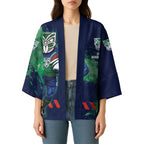 Personalised New Zealand Warriors Rugby Kimono Maori The Wahs Mascot - Sporty Splash Art Style