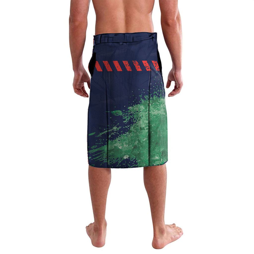 Personalised New Zealand Warriors Rugby Lavalava Maori The Wahs Mascot - Sporty Splash Art Style