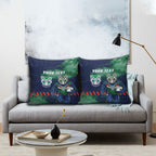 Personalised New Zealand Warriors Rugby Pillow Cover Maori The Wahs Mascot - Sporty Splash Art Style