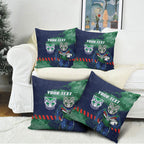 Personalised New Zealand Warriors Rugby Pillow Cover Maori The Wahs Mascot - Sporty Splash Art Style