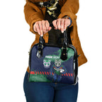 Personalised New Zealand Warriors Rugby Shoulder Handbag Maori The Wahs Mascot - Sporty Splash Art Style