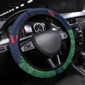 New Zealand Warriors Rugby Steering Wheel Cover Maori The Wahs Mascot - Sporty Splash Art Style