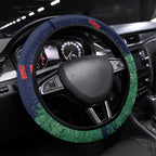 New Zealand Warriors Rugby Steering Wheel Cover Maori The Wahs Mascot - Sporty Splash Art Style