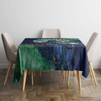 Personalised New Zealand Warriors Rugby Tablecloth Maori The Wahs Mascot - Sporty Splash Art Style
