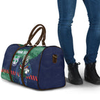 Personalised New Zealand Warriors Rugby Travel Bag Maori The Wahs Mascot - Sporty Splash Art Style