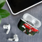 Personalised South Sydney Rabbitohs Rugby AirPods Case Rabbits Mascot - Sporty Splash Art Style