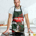 Personalised South Sydney Rabbitohs Rugby Apron Rabbits Mascot - Sporty Splash Art Style