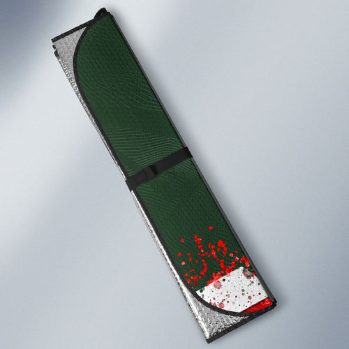 Personalised South Sydney Rabbitohs Rugby Auto Sun Shade Rabbits Mascot - Sporty Splash Art Style