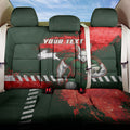 Personalised South Sydney Rabbitohs Rugby Back Car Seat Cover Rabbits Mascot - Sporty Splash Art Style