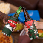 Personalised South Sydney Rabbitohs Rugby 4 in 1 Can Cooler Tumbler Rabbits Mascot - Sporty Splash Art Style