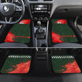 Personalised South Sydney Rabbitohs Rugby Car Mats Rabbits Mascot - Sporty Splash Art Style