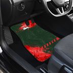 Personalised South Sydney Rabbitohs Rugby Car Mats Rabbits Mascot - Sporty Splash Art Style