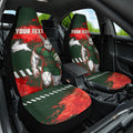 Personalised South Sydney Rabbitohs Rugby Car Seat Cover Rabbits Mascot - Sporty Splash Art Style