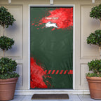 Personalised South Sydney Rabbitohs Rugby Door Cover Rabbits Mascot - Sporty Splash Art Style