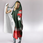 Personalised South Sydney Rabbitohs Rugby Hooded Blanket Rabbits Mascot - Sporty Splash Art Style