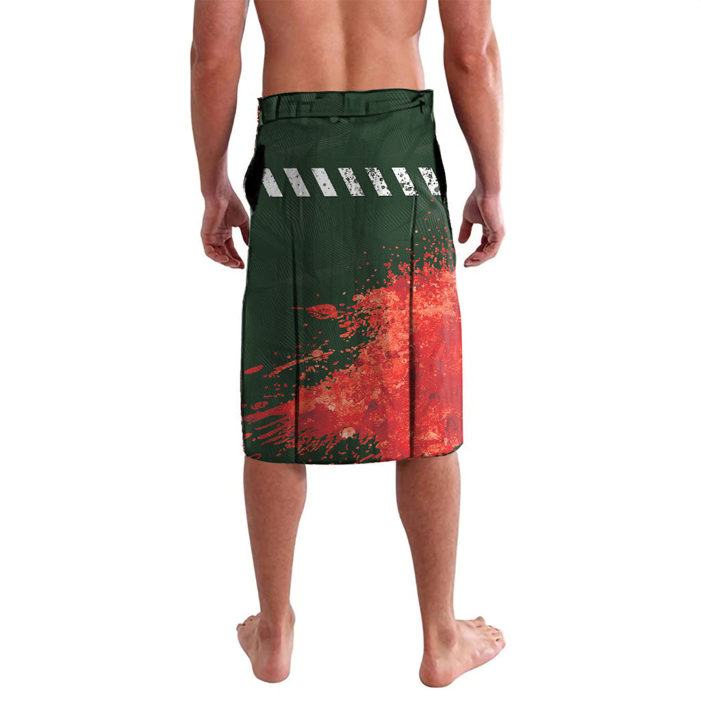 Personalised South Sydney Rabbitohs Rugby Lavalava Rabbits Mascot - Sporty Splash Art Style