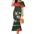Personalised South Sydney Rabbitohs Rugby Mermaid Dress Rabbits Mascot - Sporty Splash Art Style