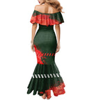 Personalised South Sydney Rabbitohs Rugby Mermaid Dress Rabbits Mascot - Sporty Splash Art Style