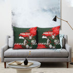 Personalised South Sydney Rabbitohs Rugby Pillow Cover Rabbits Mascot - Sporty Splash Art Style