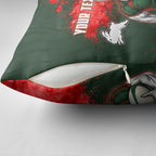 Personalised South Sydney Rabbitohs Rugby Pillow Cover Rabbits Mascot - Sporty Splash Art Style