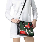 Personalised South Sydney Rabbitohs Rugby Shoulder Handbag Rabbits Mascot - Sporty Splash Art Style