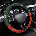 South Sydney Rabbitohs Rugby Steering Wheel Cover Rabbits Mascot - Sporty Splash Art Style