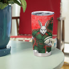 Personalised South Sydney Rabbitohs Rugby Tumbler Cup Rabbits Mascot - Sporty Splash Art Style