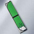 Personalised Canberra Raiders Rugby Auto Sun Shade Viking Green Machine Mascot - Sporty Splash Art Style