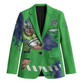 Personalised Canberra Raiders Rugby Blazer Viking Green Machine Mascot - Sporty Splash Art Style
