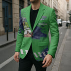 Personalised Canberra Raiders Rugby Blazer Viking Green Machine Mascot - Sporty Splash Art Style