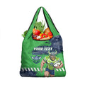 Personalised Canberra Raiders Rugby Grocery Bag Viking Green Machine Mascot - Sporty Splash Art Style