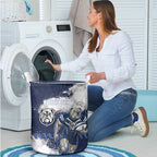 Personalised Canterbury-Bankstown Bulldogs Rugby Laundry Basket Berries Mascot - Sporty Splash Art Style