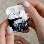 Personalised Canterbury-Bankstown Bulldogs Rugby AirPods Case Berries Mascot - Sporty Splash Art Style