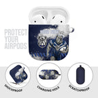 Personalised Canterbury-Bankstown Bulldogs Rugby AirPods Case Berries Mascot - Sporty Splash Art Style
