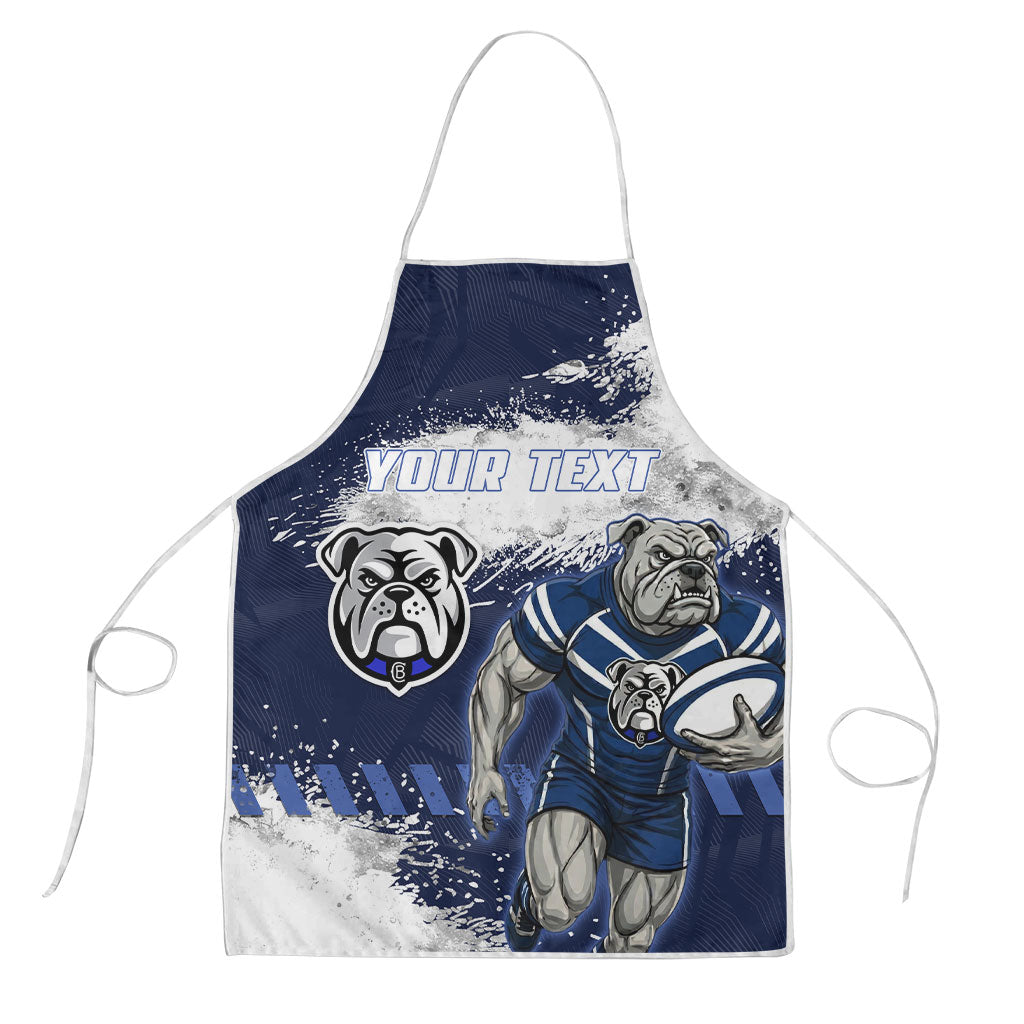 Personalised Canterbury-Bankstown Bulldogs Rugby Apron Berries Mascot - Sporty Splash Art Style