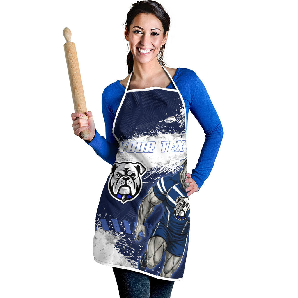 Personalised Canterbury-Bankstown Bulldogs Rugby Apron Berries Mascot - Sporty Splash Art Style