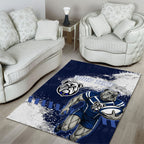 Personalised Canterbury-Bankstown Bulldogs Rugby Area Rug Berries Mascot - Sporty Splash Art Style